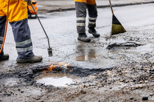 Gravel Pothole Repair in Longview